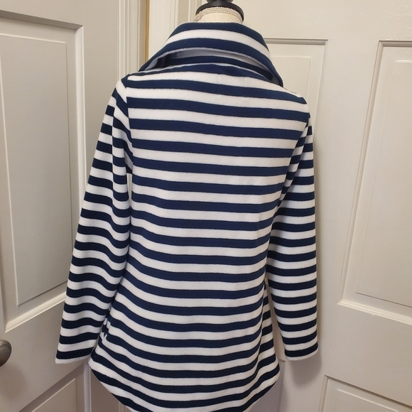 Dudley Stephens Navy & White Striped Pullover Fleece Size Small, Naut… - Picture 6 of 13